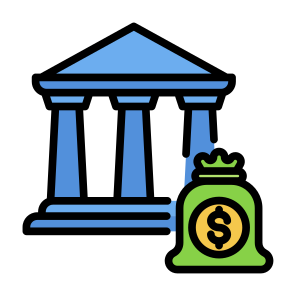Bank, Finance, Bank Online, Business, Finance, Currency, Cash,  Money icon