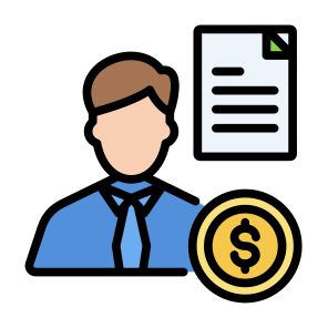 Debtor, Financial, People, User, Tax, Business, Finance icon