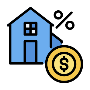 Instalment, Taxes, Money,  Debts, Houses, Property, Investments  icon