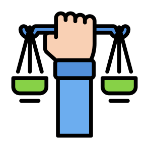 Legal, Law, Balance, Justice, Judge, Comparison, Advocate, Governance, Regulatory, Integrity icon