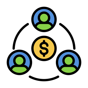 Customer, Money, Target, Team, Consumer icon