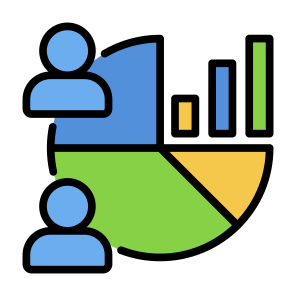 Demographic, Markets, Customers, Stocks, Age Group icon