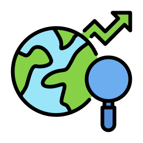 Global Research, World, Search, Analysis, Nation icon