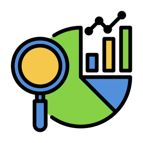 Market Share, Market, Analysis, Data, Statistics icon