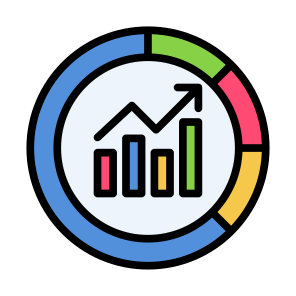 Market Size, Statistics, Data, Report, Analytics icon