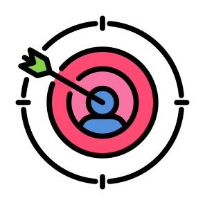 Niche Market, Target, Market,  Customer, Selection icon