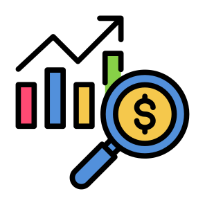 Potential, Market, Analysis,  Report, Growth icon