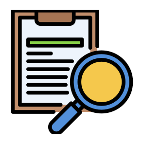 Research, Document, Analysis, Data, Audit icon