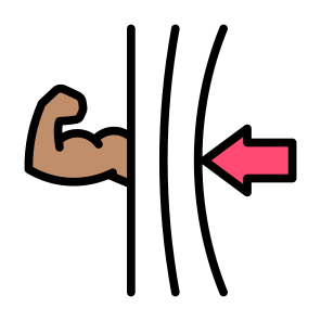 Resilience, Economy,  Strength, Commitment, Pressure icon