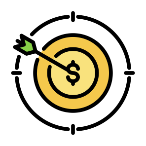 Target Market, Target, Sales, Focus, Objective icon