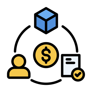 Value Chain, Chain, Cycle, Benefit, Valuable icon