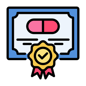 Certificate, Medicine, Pharmacy, Medication, Healthcare And Medical  icon