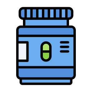 Medicine, Bottle, Pharmacy, Drugs, Pills, Healthcare And Medical icon