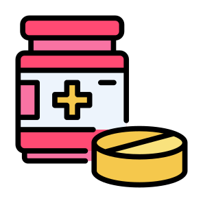 Medicine, Bottle, Pharmacy, Drugs, Pills, Healthcare,  Medical icon