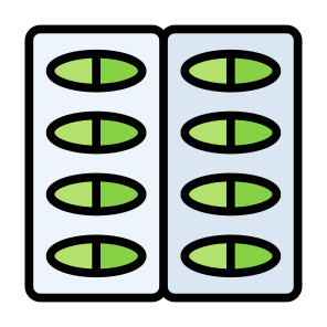 Medicine, Health, Pills, Vitamins, Blister Pack icon