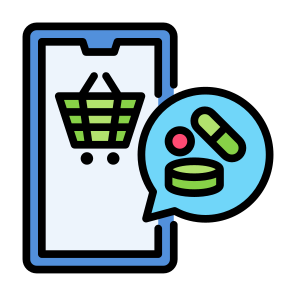Online Store, Pharmacy, Commerce, Medicine, Drugs, Pills icon