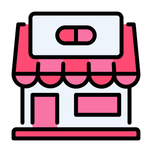 Pharmacy,  Medicine, Store, Healthcare And Medical, Buildings  icon