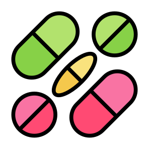 Pills, Medicine, Healthcare And Medical, Supplement, Drugs icon