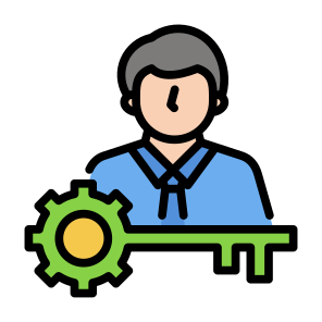 Key Person, People, Human, Key,  User, Management icon