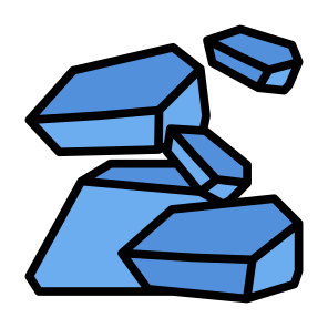 Raw Materials, Industry, Stone, Coal, Mine, Materials icon