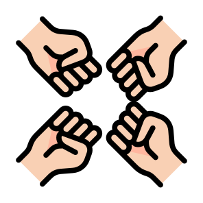 Teamwork, Team, Work, Collaboration,  Hands And Gestures, Partnership  icon