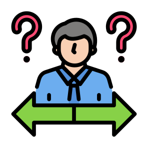 Uncertainty, User, Arrows, Direction, Question Mark, Confusion icon