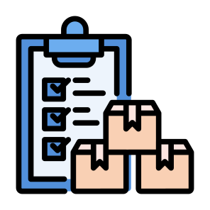 Clipboard, Box, Order, Delivery, Packaging, Ecommerce icon
