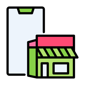 Online Store, Mobile Phone, Product, Purchase, Online Shopping, Ecommerce icon