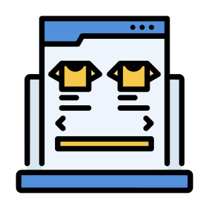 Online Store, Online Shopping, Commerce,  Ecommerce, Website icon