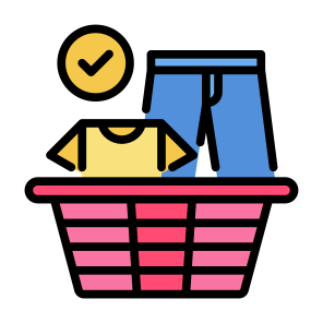 Shopping Basket, Online Shop, Clothes, Commerce, Products, Ecommerce icon