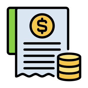 Bill, Pay, Receipt, Cost, Document, File icon
