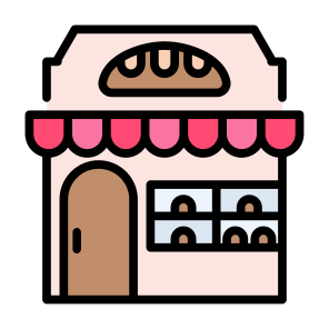 Bread Shop, Bread, Food, Bakery, Pastry, Store icon