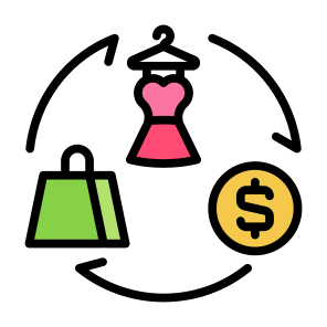 Exchange, Shopping, Arrows, Transaction, Change, Trade icon