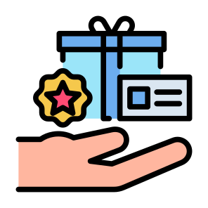 Loyalty Program, Points, Star, Gift, Reward, Card icon