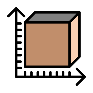 Size, Box, Fit, Scale, Measure, Dimension icon