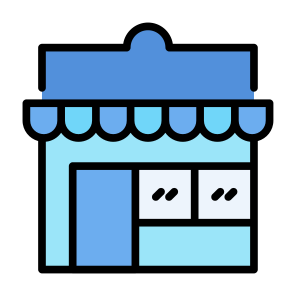 Store, Retail, Shop, Sale, Storefront, Building icon