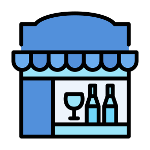 Wine Shop, Liquor, Alcohol, Drink, Store, Bottle icon