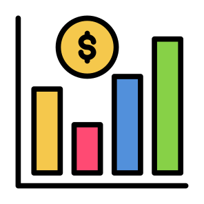 Bar Chart, Money, Graph, Bars, Chart, Statistics icon