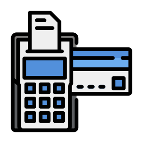 Billing Machine, Pay Card, Pos Terminal, Debit Card, Credit Card, Payment  icon