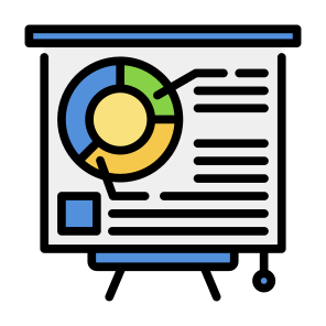 Data Presentation, Data, Presentation, Analyst, Report, Data Visualization   icon