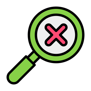 Failed Search, Failed, Search, Decline, Cross, Delete  icon