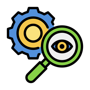 Inspection, Audit, Research, Investigation, Vision, Search  icon