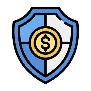 Insurance, Secure Payment, Safety, Security, Shield, Money  icon