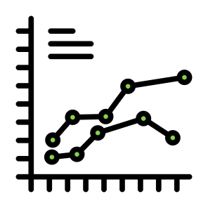 Line Chart, Line Graph, Statistics, Stats, Chart, Line Chart icon