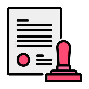 Stamp, Document, Approval, Validation, Certificate, Validity icon