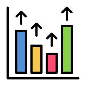 Market Increase, Market, Increase, Stock Market, Growth, Gdp   icon