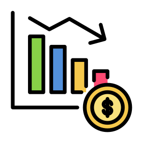 Money Loss, Money, Loss, Crisis, Recession, Financial icon