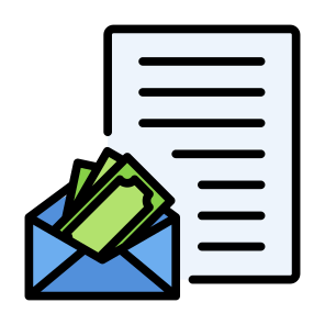 Salary, Payment, Payroll, Document, Wage, Money icon