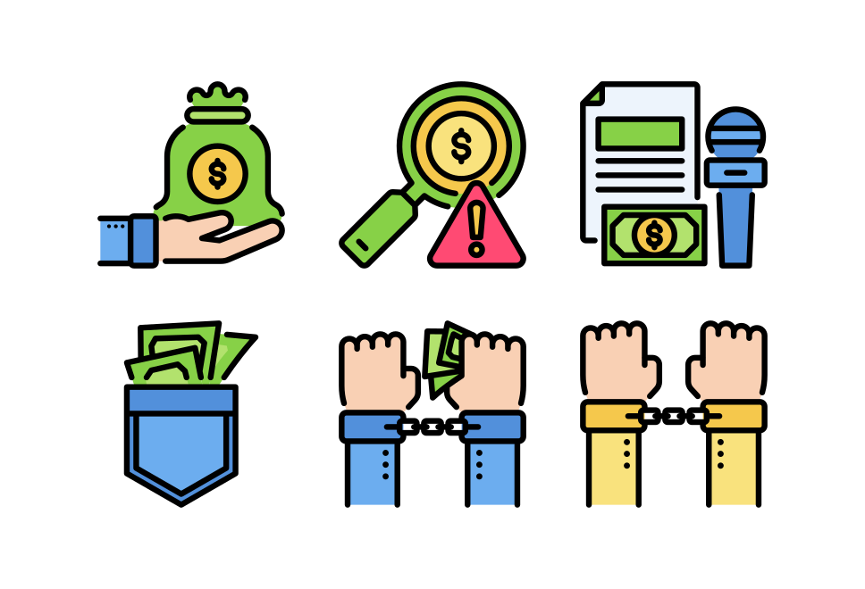 corruption and dishonesty Large Set Preview