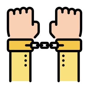 Arrest, Handcuffs, Criminal, Justice, Hands icon
